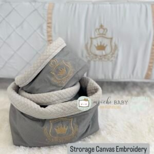 canvas storage embroidery