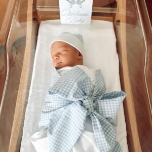 swaddle bow baby boy