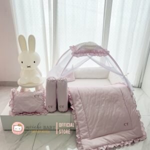 minimalist pink embroidery