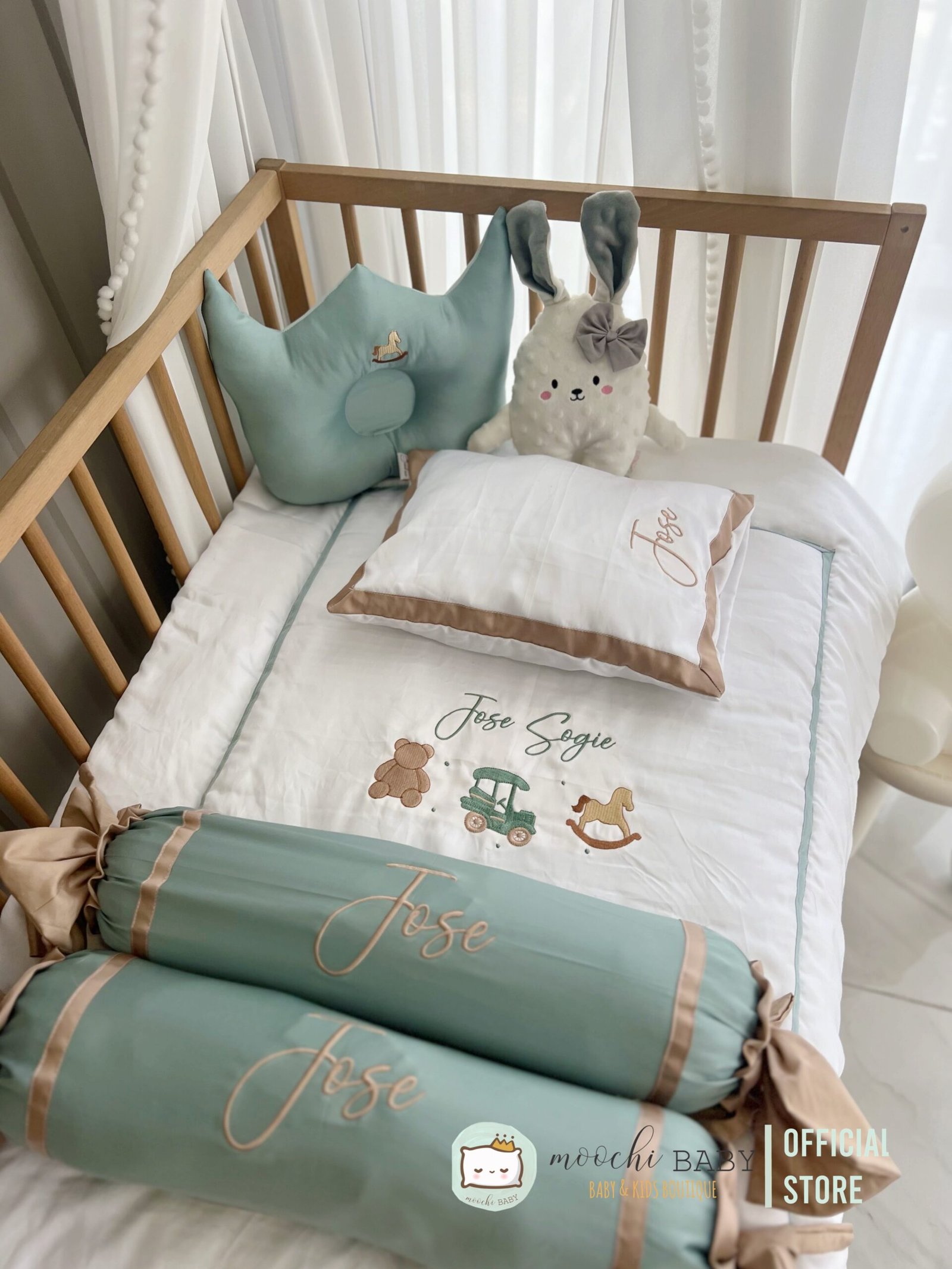 teddy & friends mint embroidery teddy & friends mint embroidery