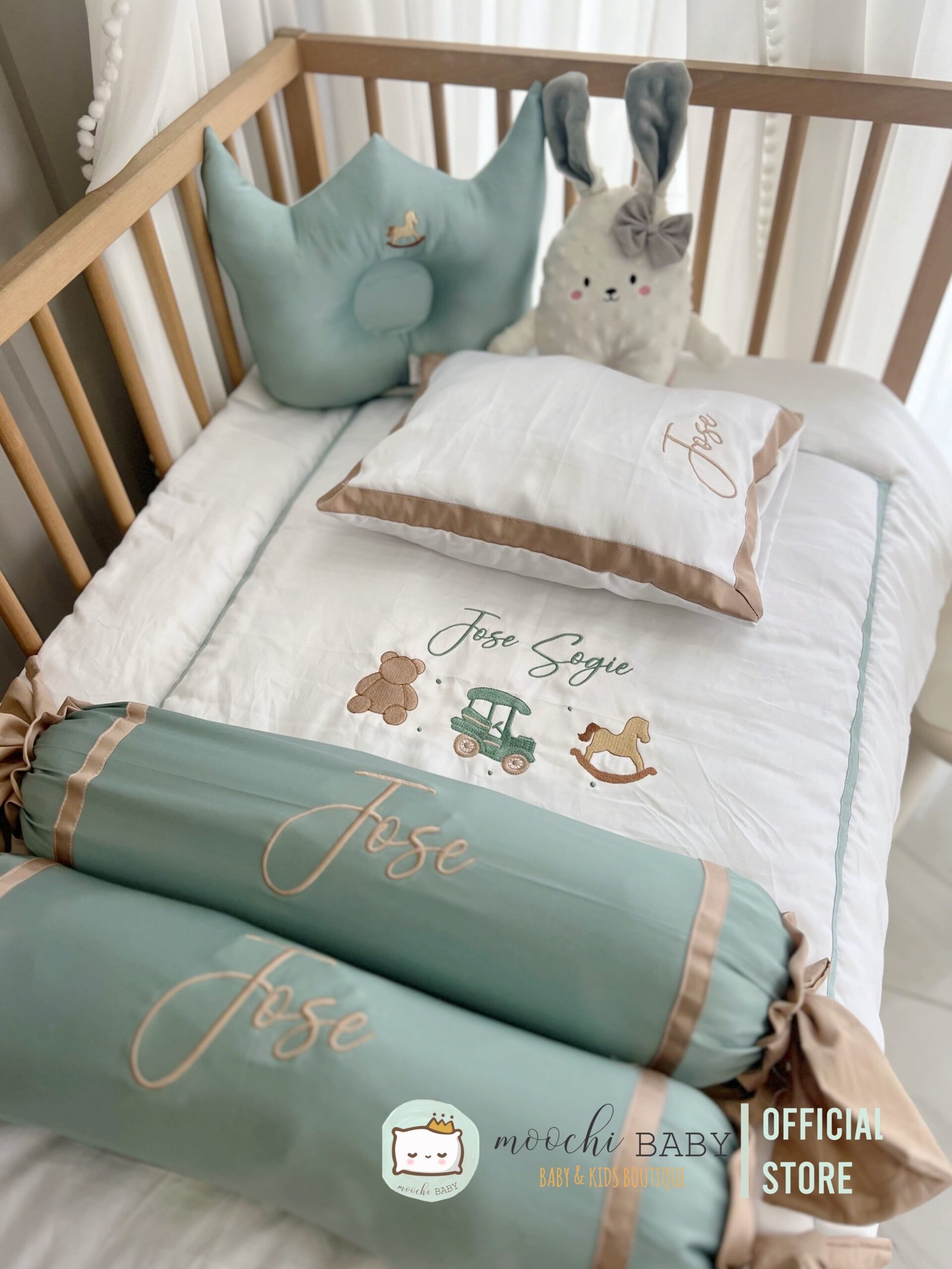 teddy & friends mint embroidery teddy & friends mint embroidery