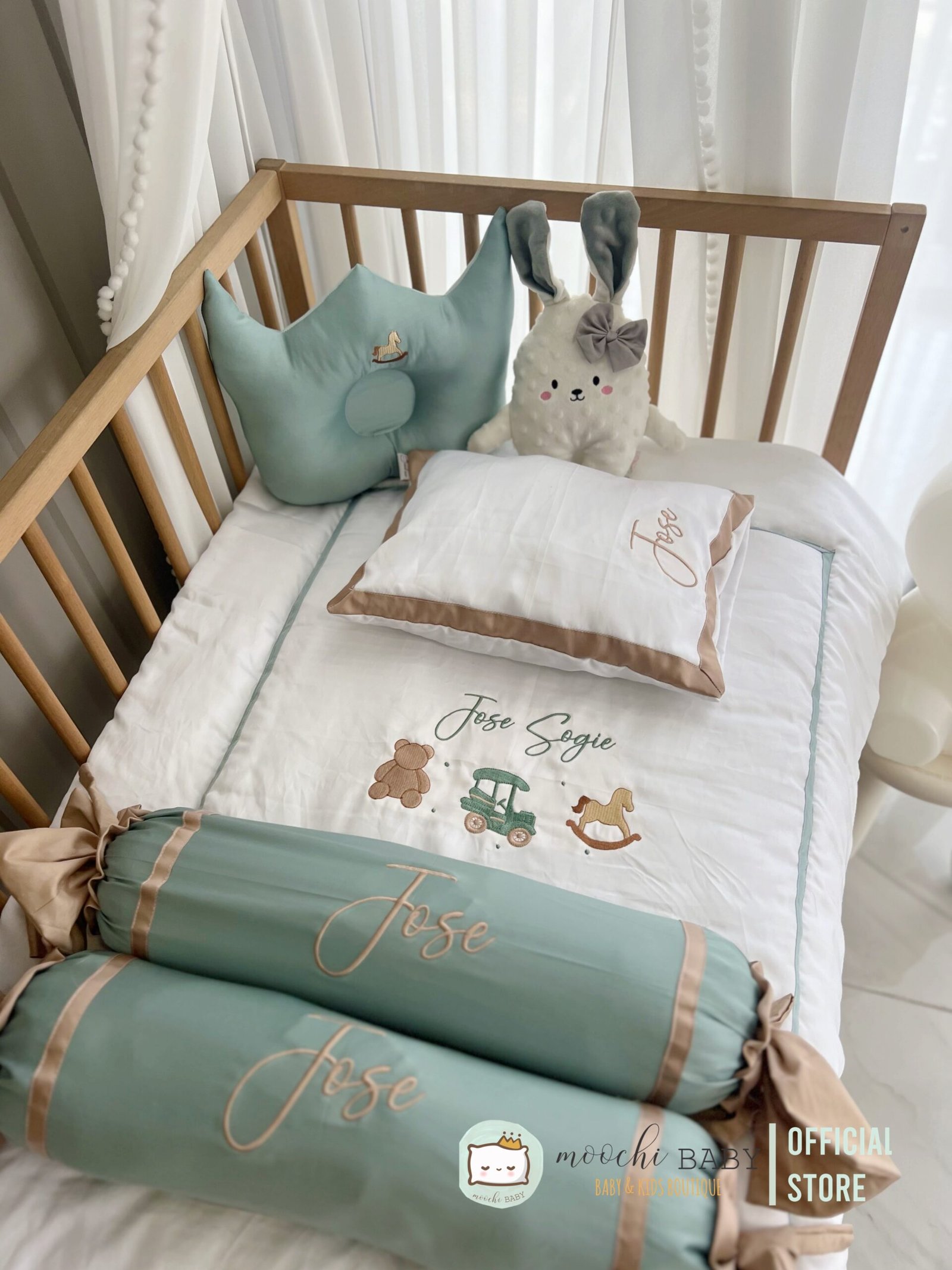 teddy & friends mint embroidery teddy & friends mint embroidery