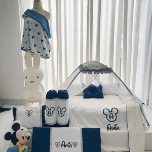 mickey navy embroidery