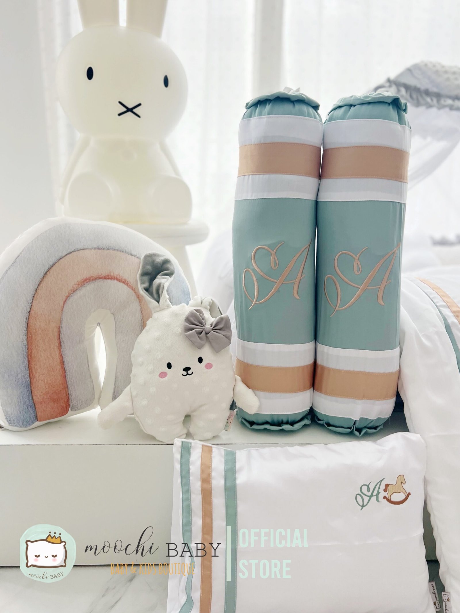 teddy & friends mint embroidery teddy & friends mint embroidery