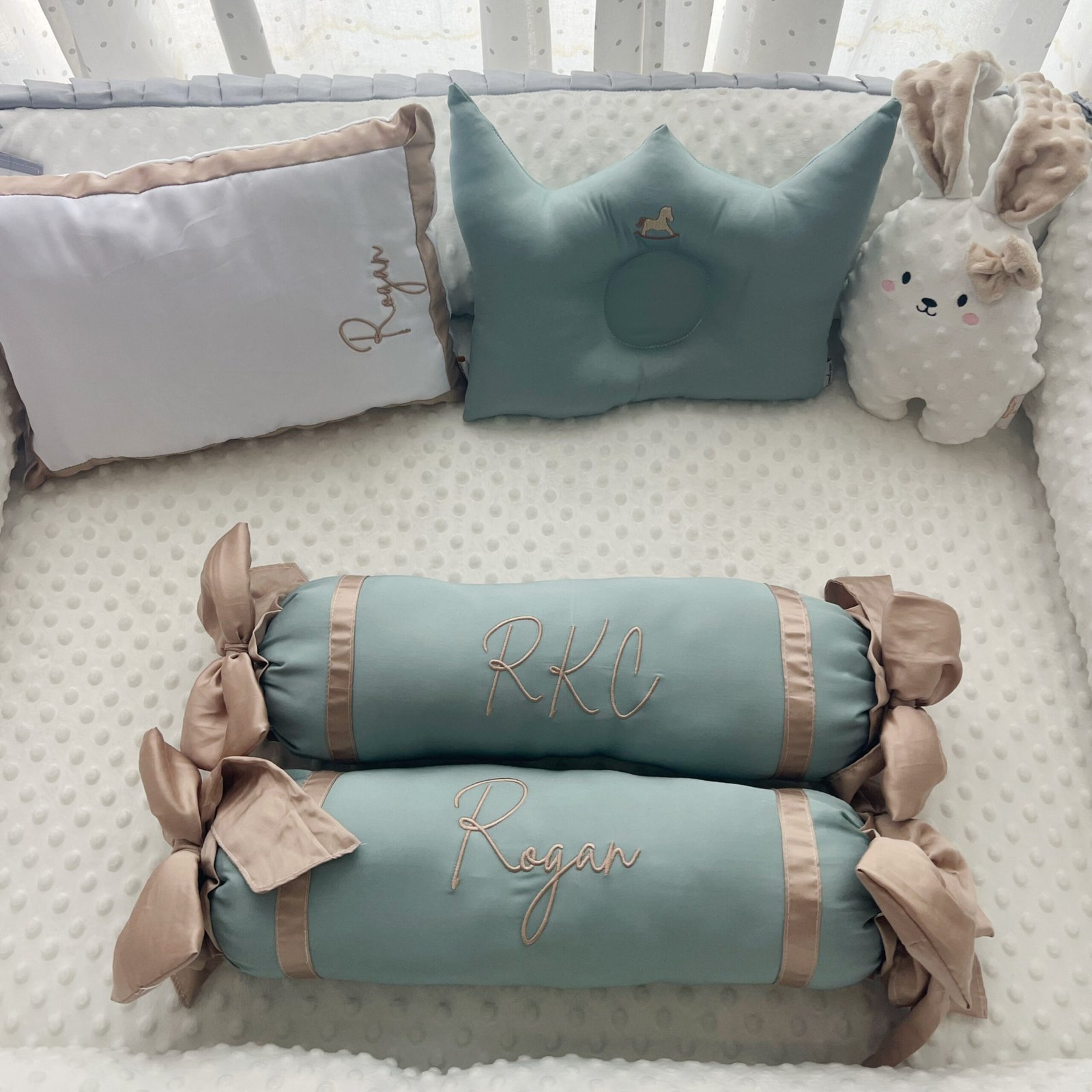 teddy & friends mint embroidery teddy & friends mint embroidery